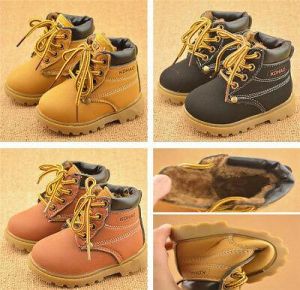 New Baby Kids Children Boys Girls Winter Warm Ankle Snow Boots Fur Casual Shoes